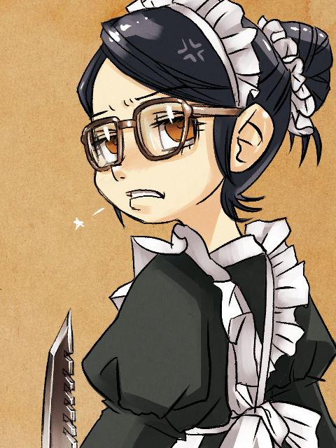 Maid in a bad mood